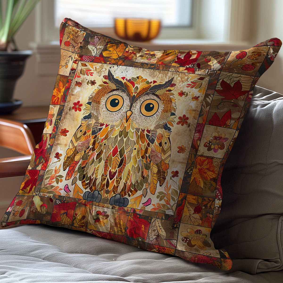 Owls WJ2706023CL Quilt Pillow Case