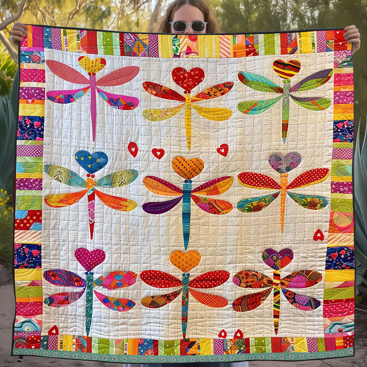 Patchwork Dragonflies WJ1609019CL Quilt