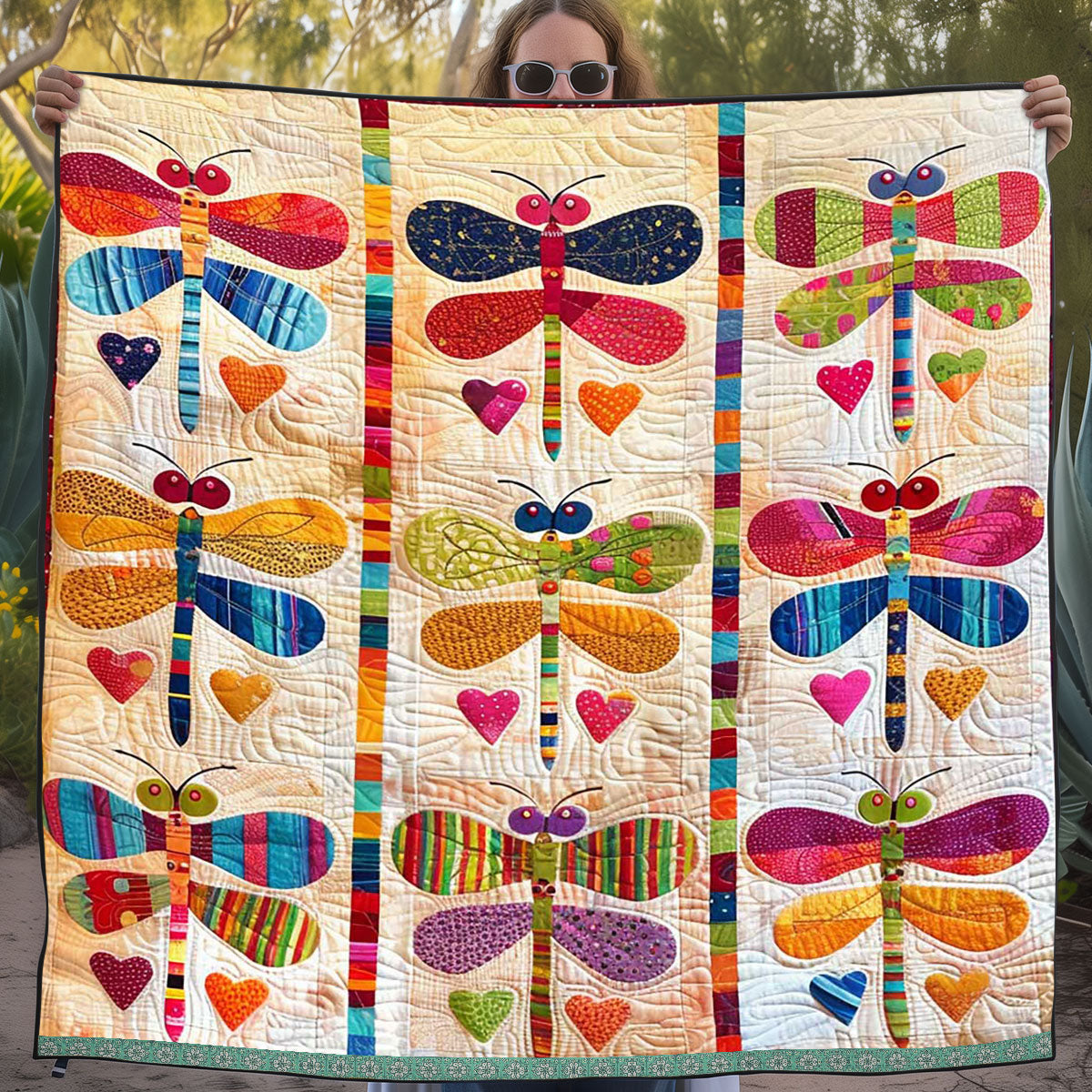 Patchwork Dragonflies WJ1609020CL Quilt