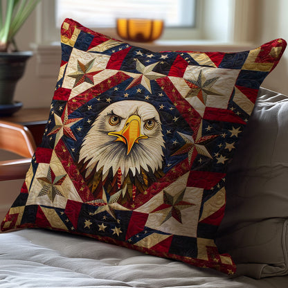 Patriotic Independence Eagle WJ0607021CL Quilt Pillow Case