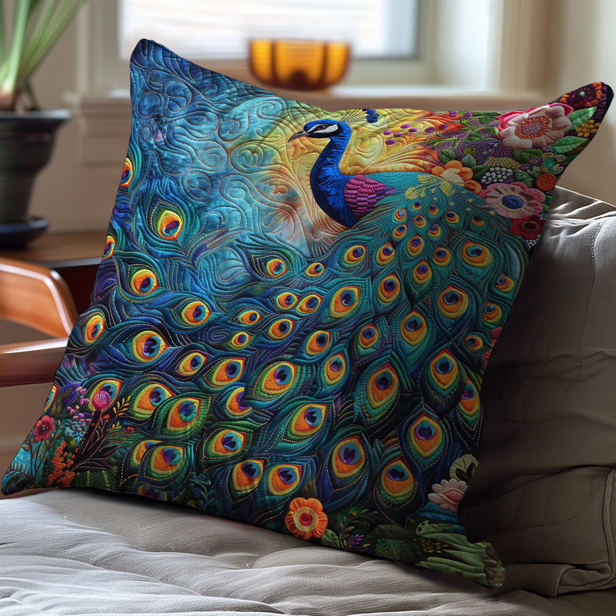 Peacock WJ2207049CL Quilt Pillow Case