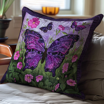 Purple Butterflies WJ1709043CL Quilt Pillow Case