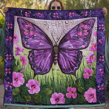 Purple Butterfly WJ1409021CL Quilt