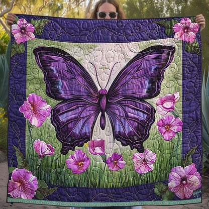 Purple Butterfly WJ1709025CL Quilt