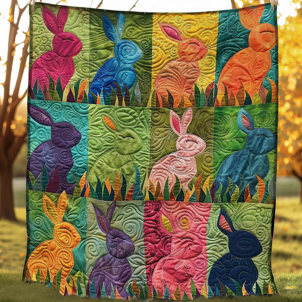 Rabbits WJ1306012CL Quilt