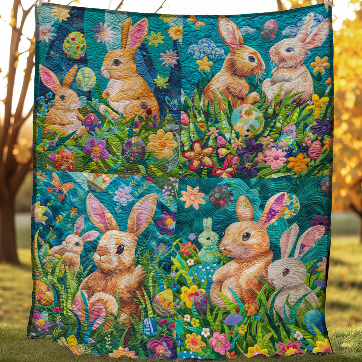 Rabbits WJ1306014CL Quilt