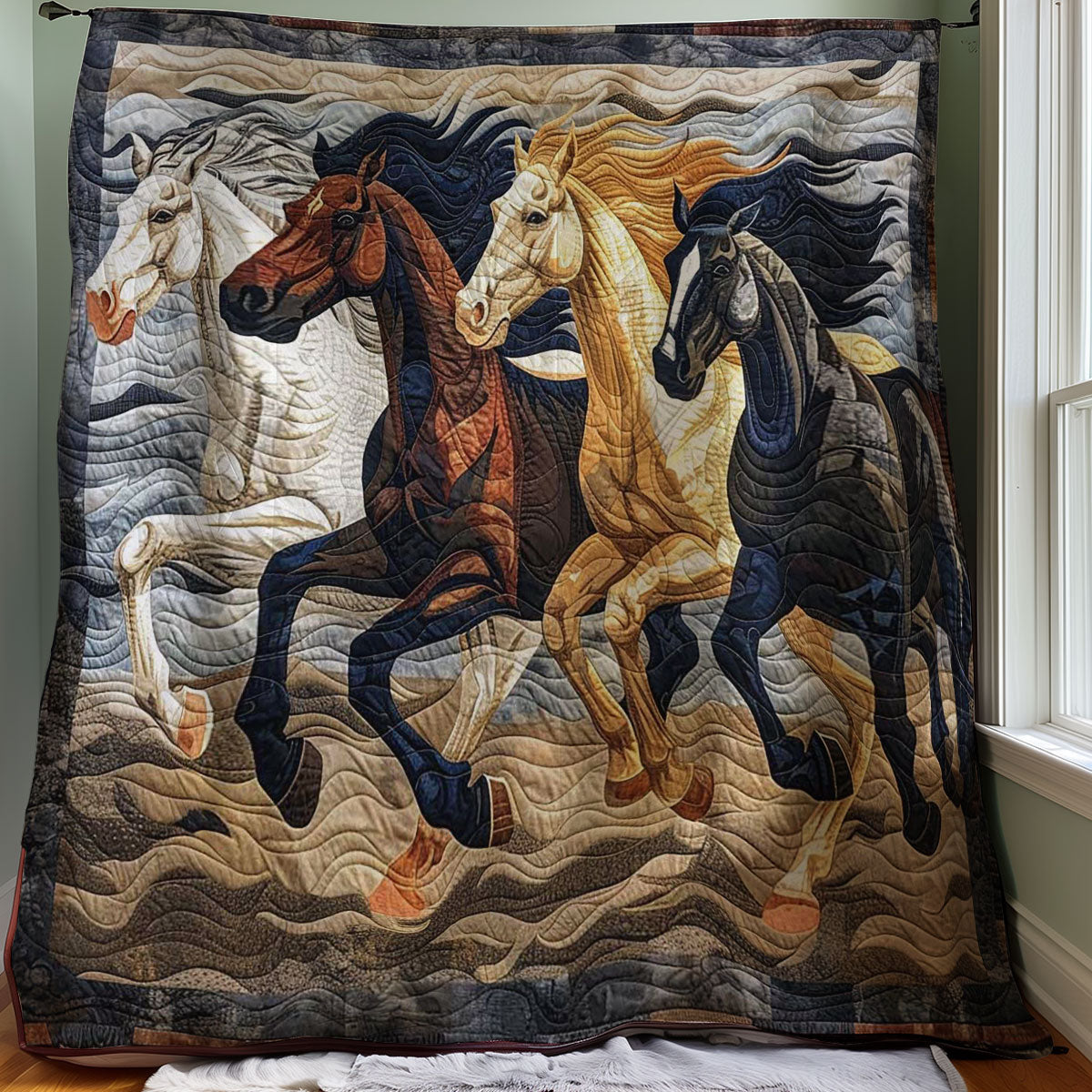 Running Horse WJ0908026CL Quilt