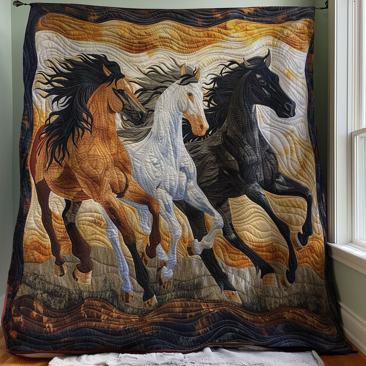 Running Horse WJ1008031CL Quilt