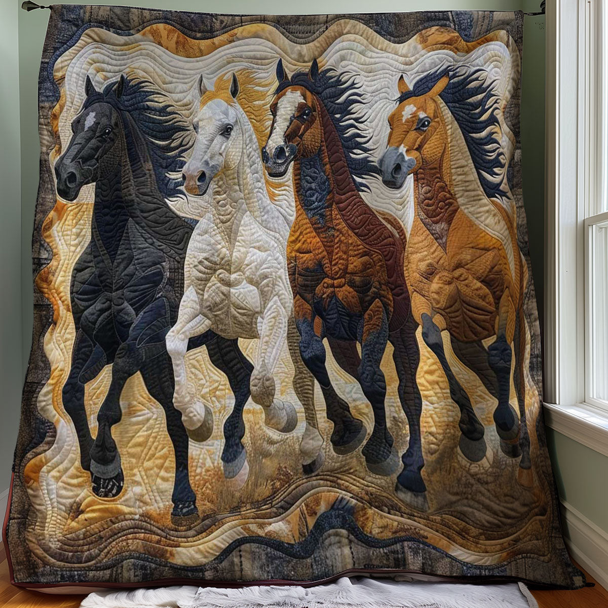 Running Horse WJ1308017CL Quilt