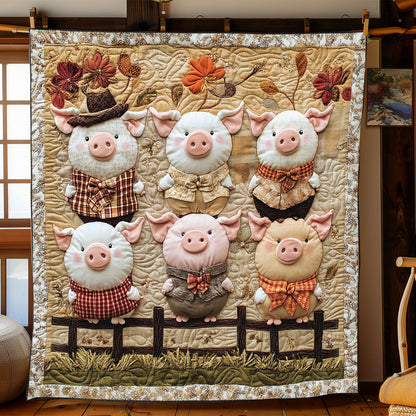 Rustic Piglet Charm WJ1203031CL Quilt