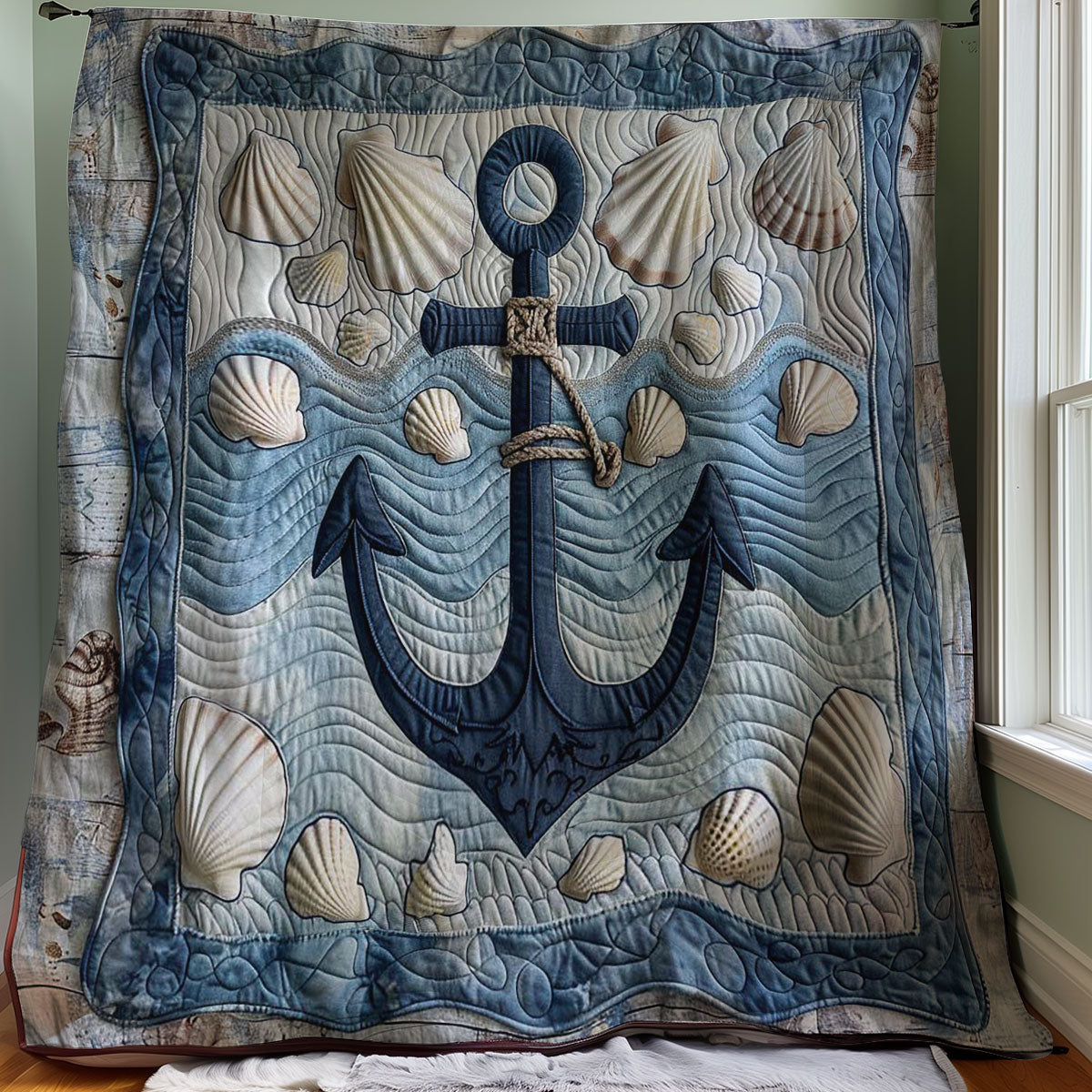 Sail Away Anchor WJ0308029CL Quilt