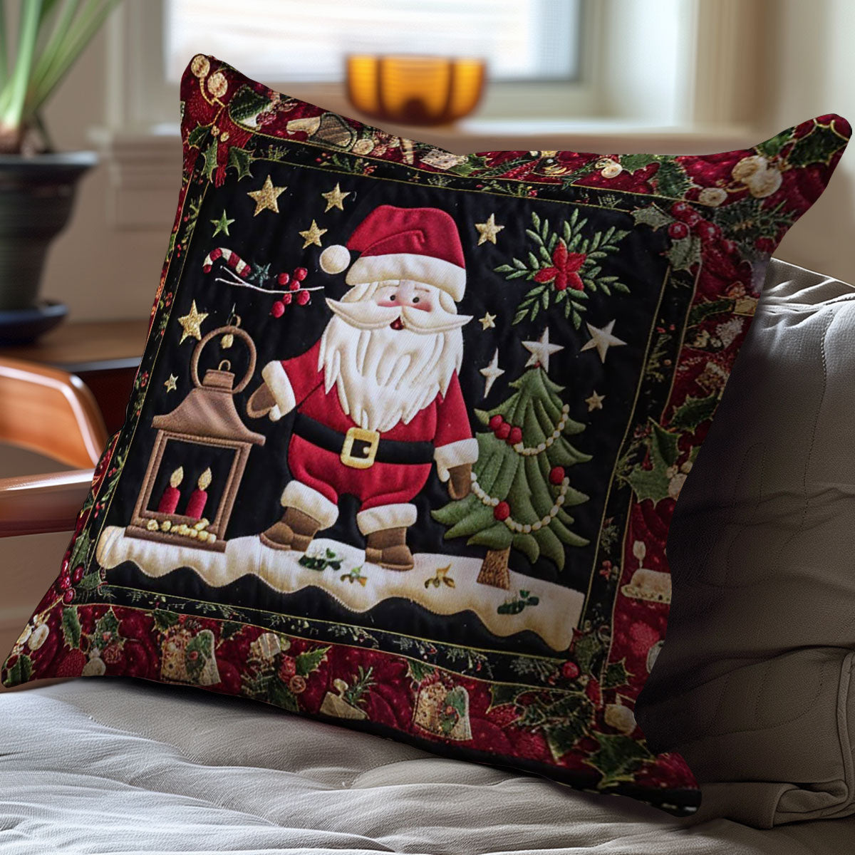 Santa Claus WJ0909035CL Quilt Pillow Case