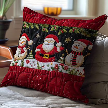 Santa Clause And Snowman WJ1908035CL Quilt Pillow Case