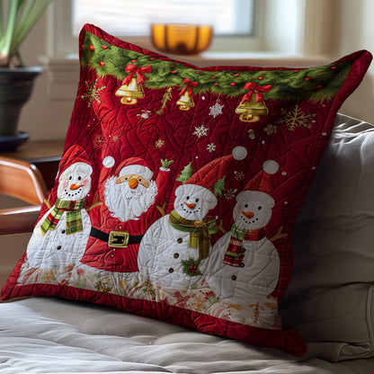 Santa Clause And Snowman WJ2308037CL Quilt Pillow Case