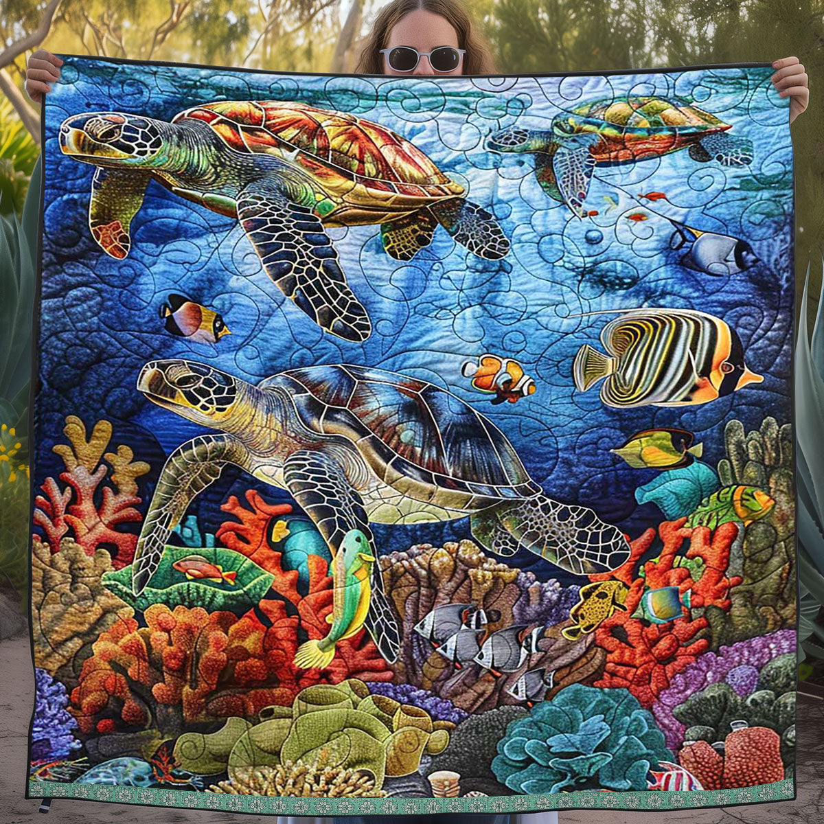 Sea Turtle WJ1609026CL Quilt