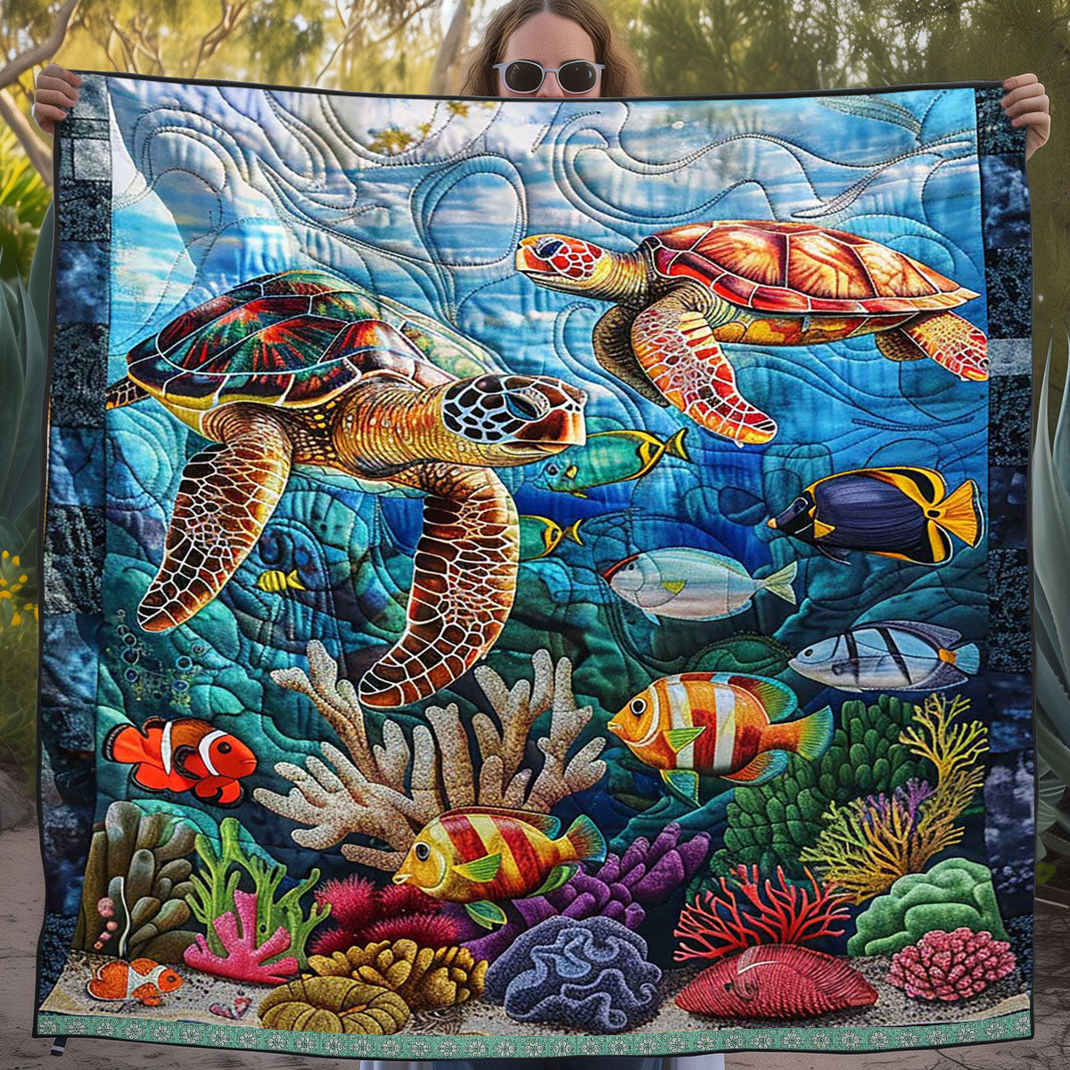 Sea Turtle WJ1609027CL Quilt