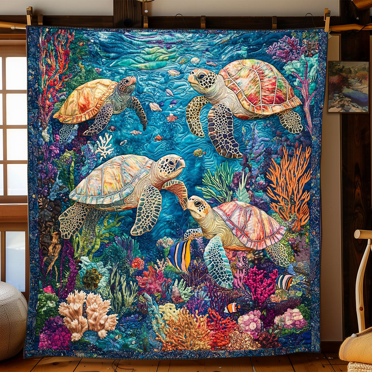 Sea Turtle WJ1903029CL Quilt