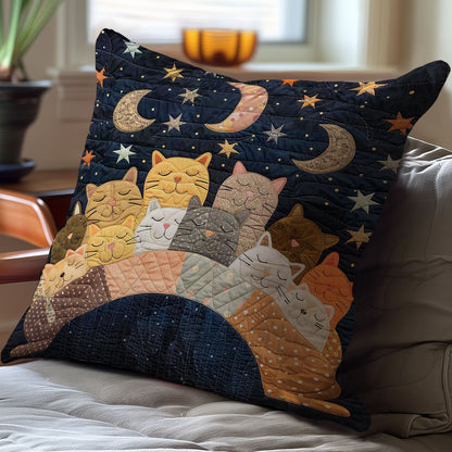 Sleeping Cat Over The Moon WJ1608040CL Quilt Pillow Case