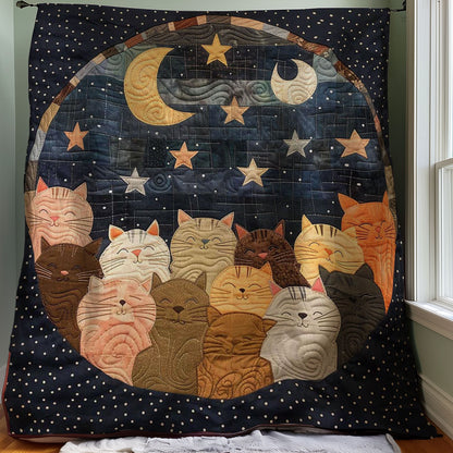 Sleeping Cat Over The Moon WJ1908021CL Quilt