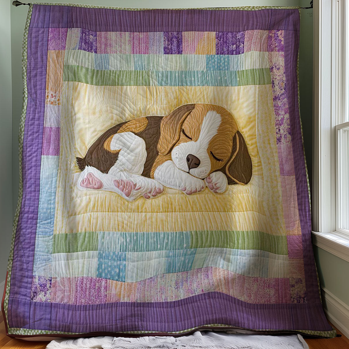 Sleeping Puppy WJ0708031CL Quilt