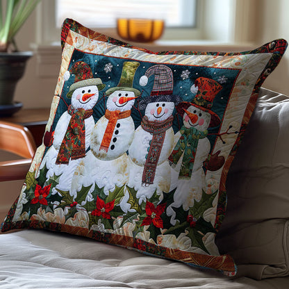 Snowman WJ2208034CL Quilt Pillow Case