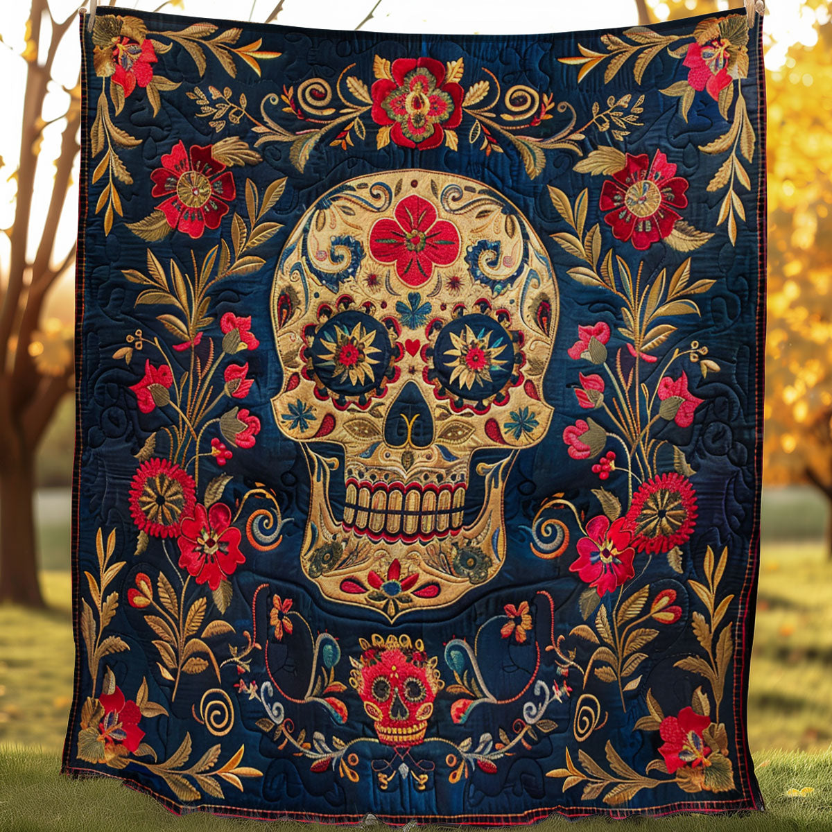 Sugar Skull WJ1006017CL Quilt