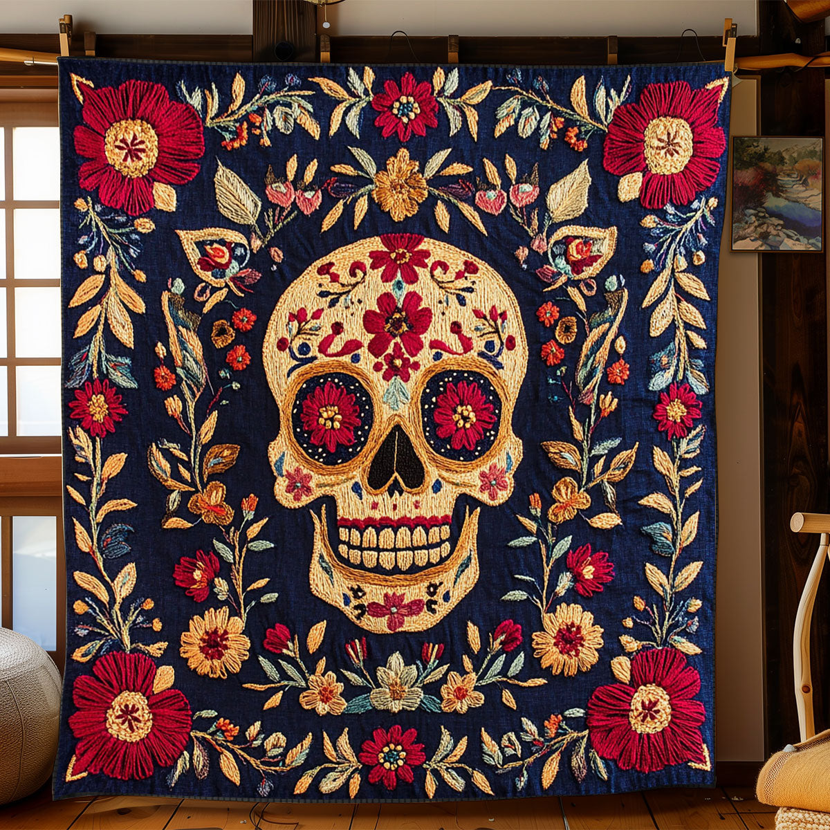 Sugar Skull WJ2103030CL Quilt