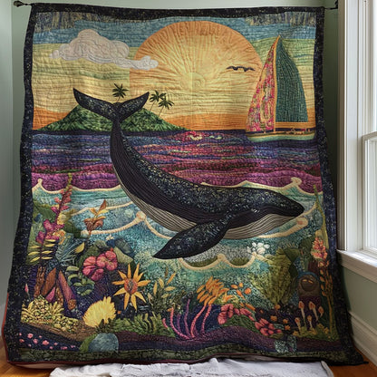 Sunset Whale WJ0708033CL Quilt