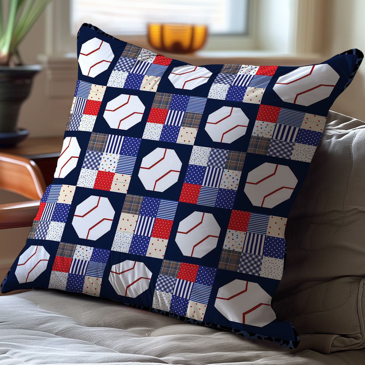 Baseball WJ2607051WK Quilt Pillow Case