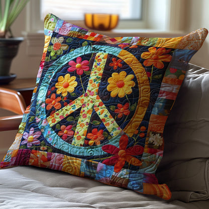 Trippy Hippie Sign WJ0108047CL Quilt Pillow Case