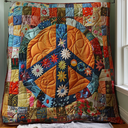 Trippy Hippie Sign WJ3107037CL Quilt