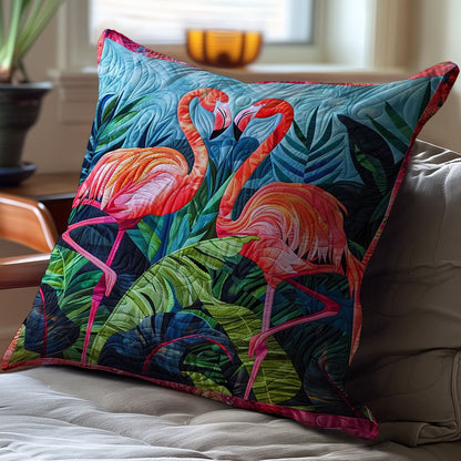 Tropical Flamingo WJ1908037CL Quilt Pillow Case