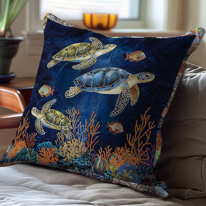 Turtle WJ2407045CL Quilt Pillow Case