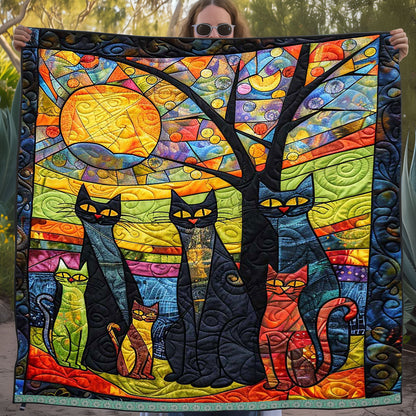 Whimsy Cat Family WJ1709028CL Quilt