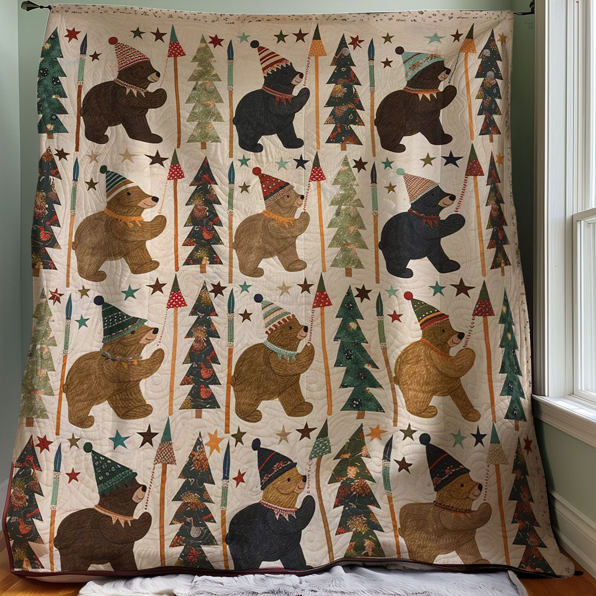 Winter Bear WJ0108036CL Quilt