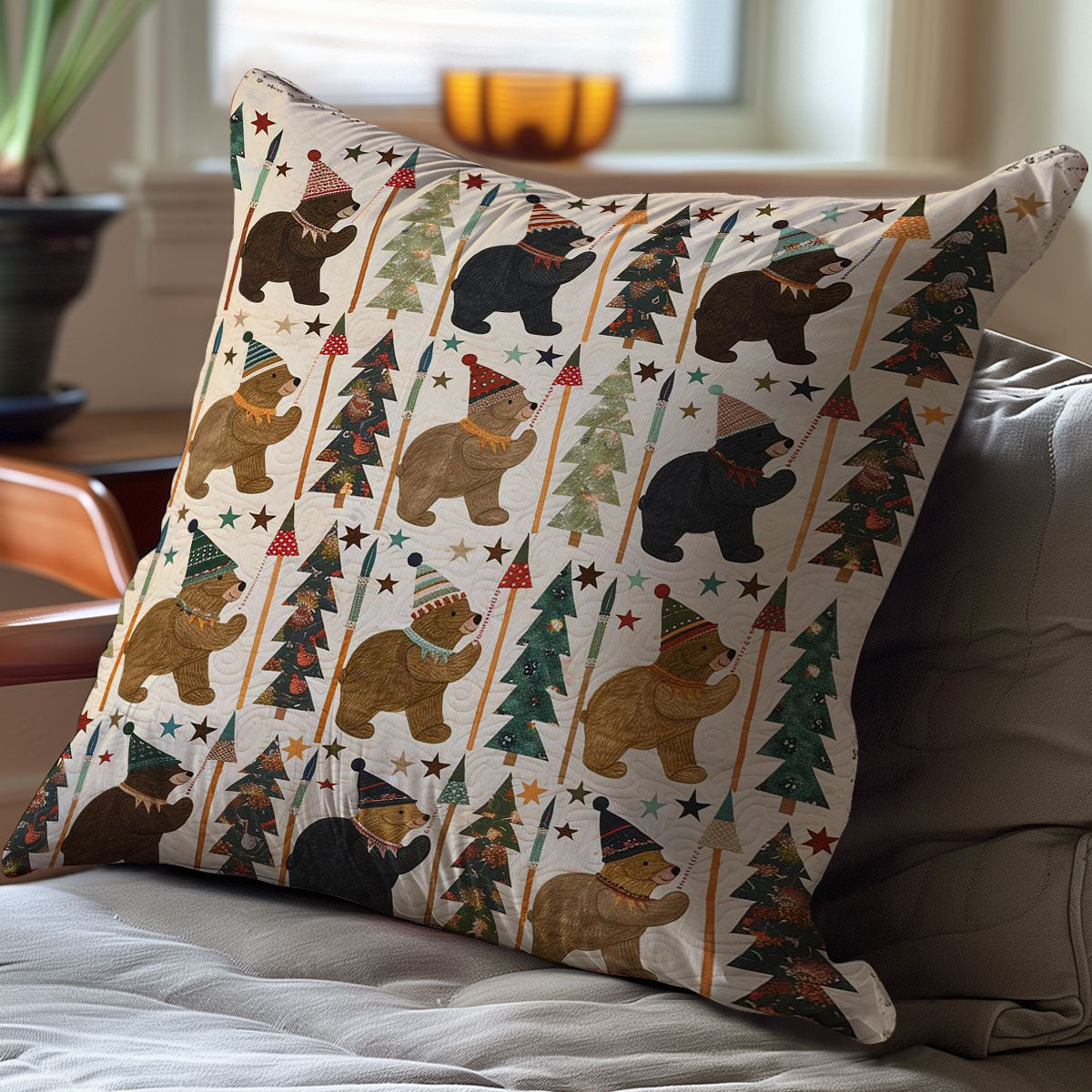 Winter Bear WJ0108049CL Quilt Pillow Case