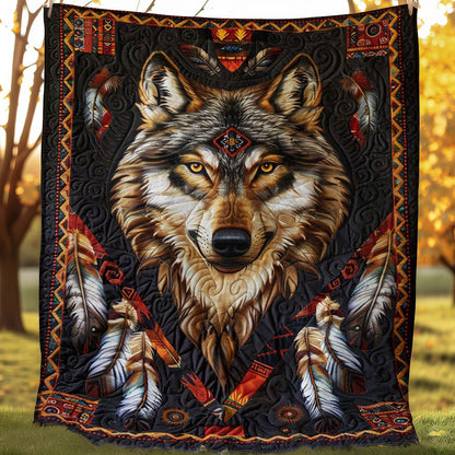 Wolf Native American WJ0207020CL Quilt