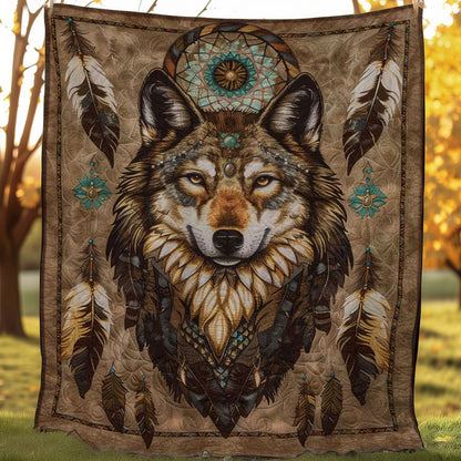 Wolf Native American WJ0307019CL Quilt