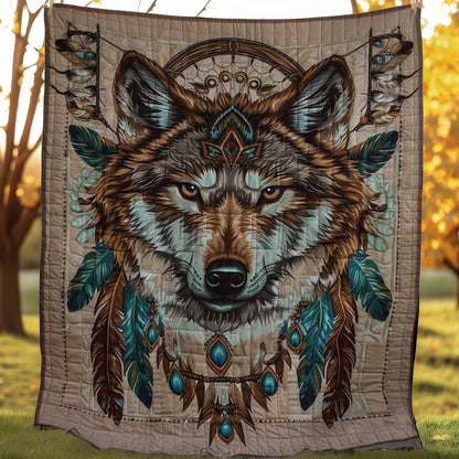 Wolf Native American WJ0307020CL Quilt