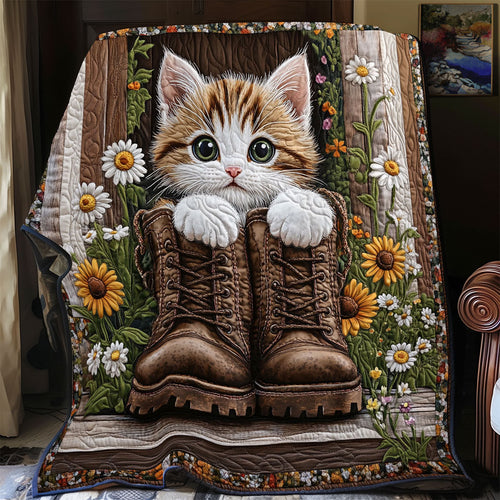Boot And Kitten CP1206044CL Quilt