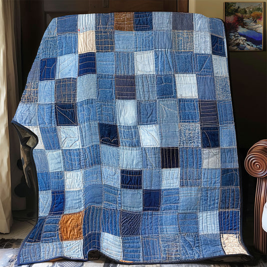 Denim Patchwork Heritage WU1203027CL Quilt