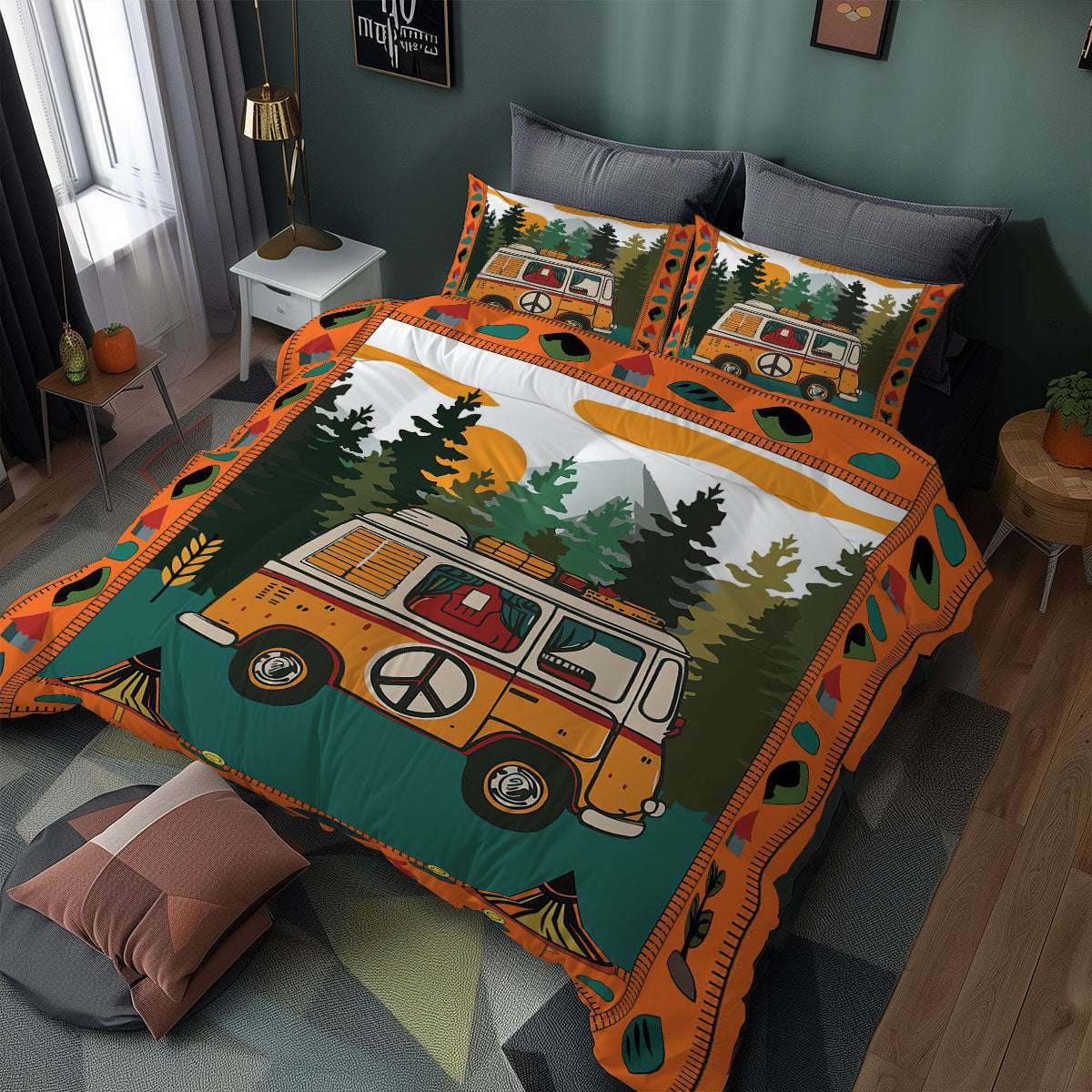 Camper Van WJ0308039WK Duvet Cover Set