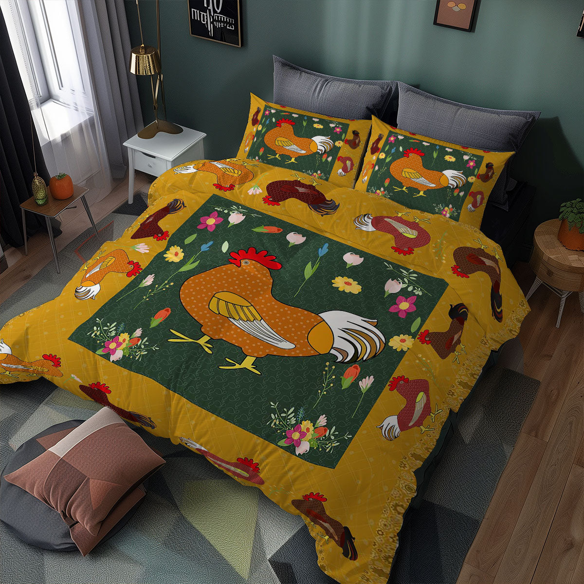 Chicken WJ0308040WL Duvet Cover Set