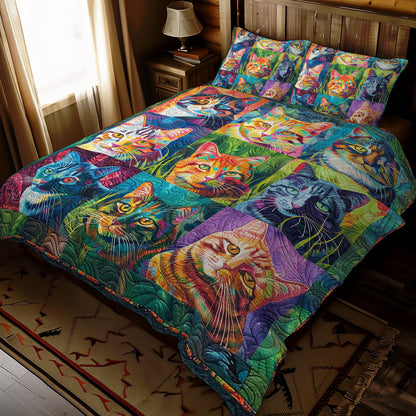 Colorful Cats WJ1609029CL Duvet Cover Set