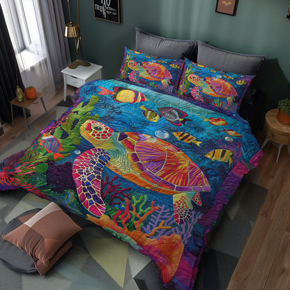 Colorful Sea Turtle WJ2208029CL Duvet Cover Set