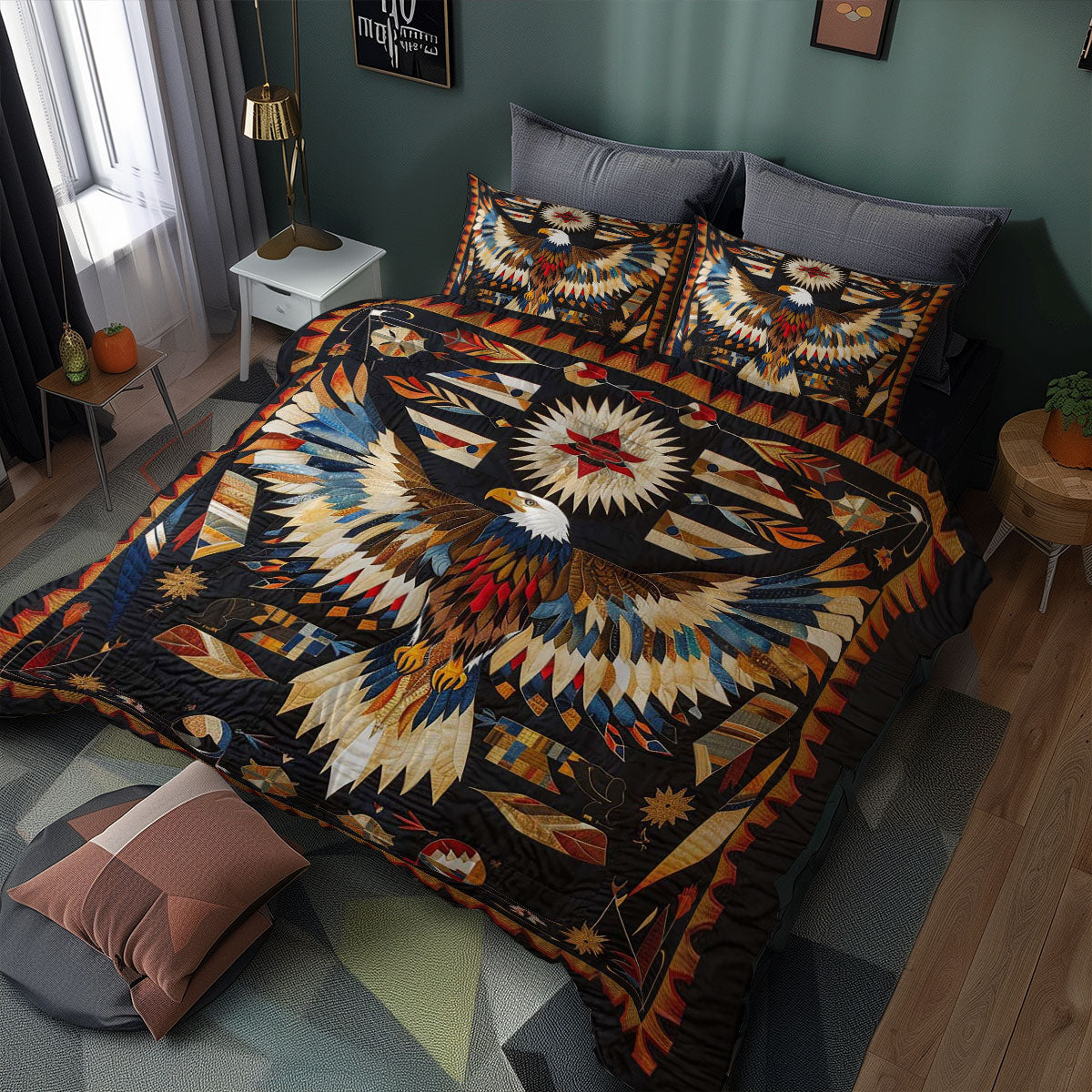 Eagle Native American WJ1507032CL Duvet Cover Set