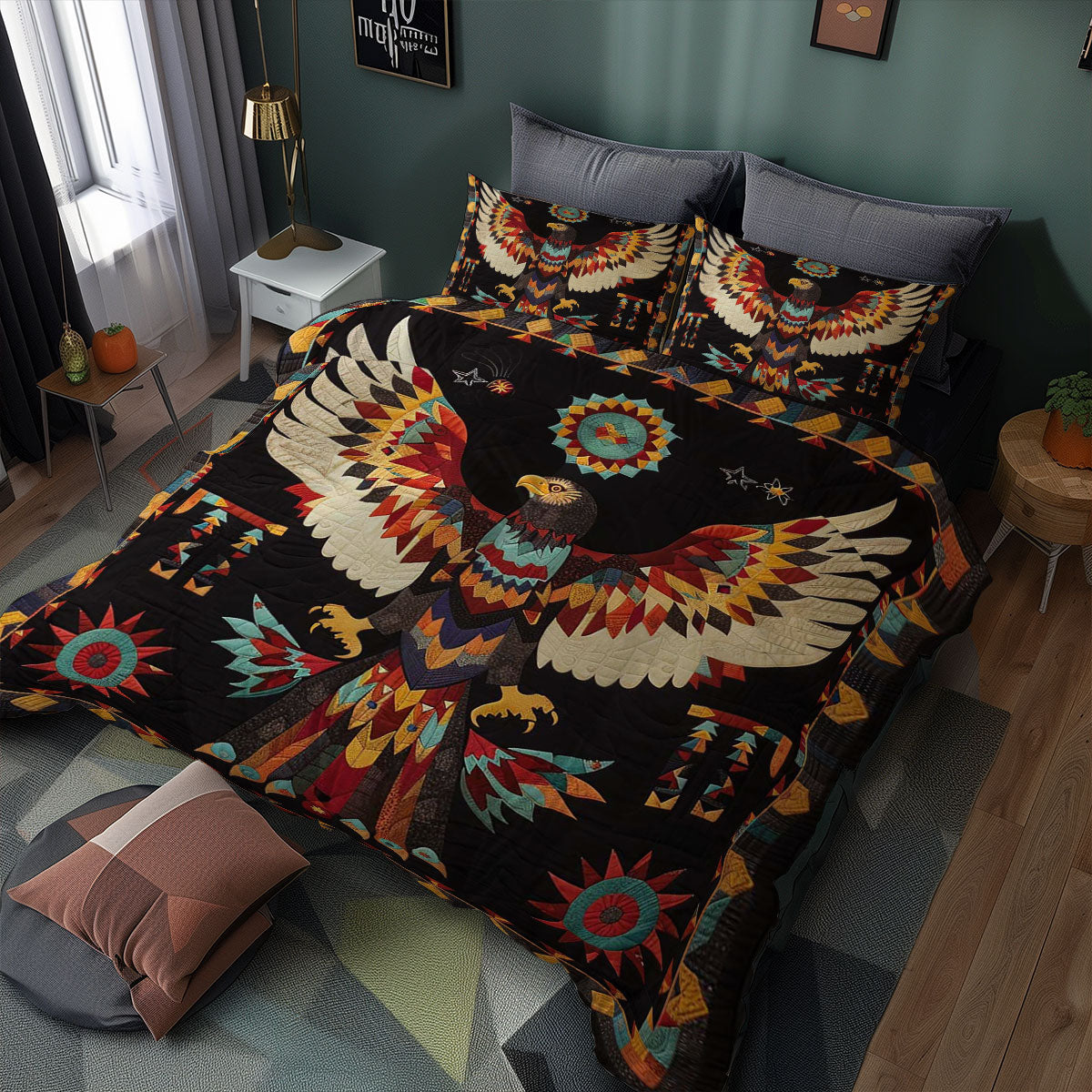 Eagle Native American WJ1507031CL  Duvet Cover Set