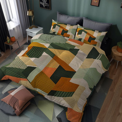 Geometric Patchwork WJ1307022CL Duvet Cover Set