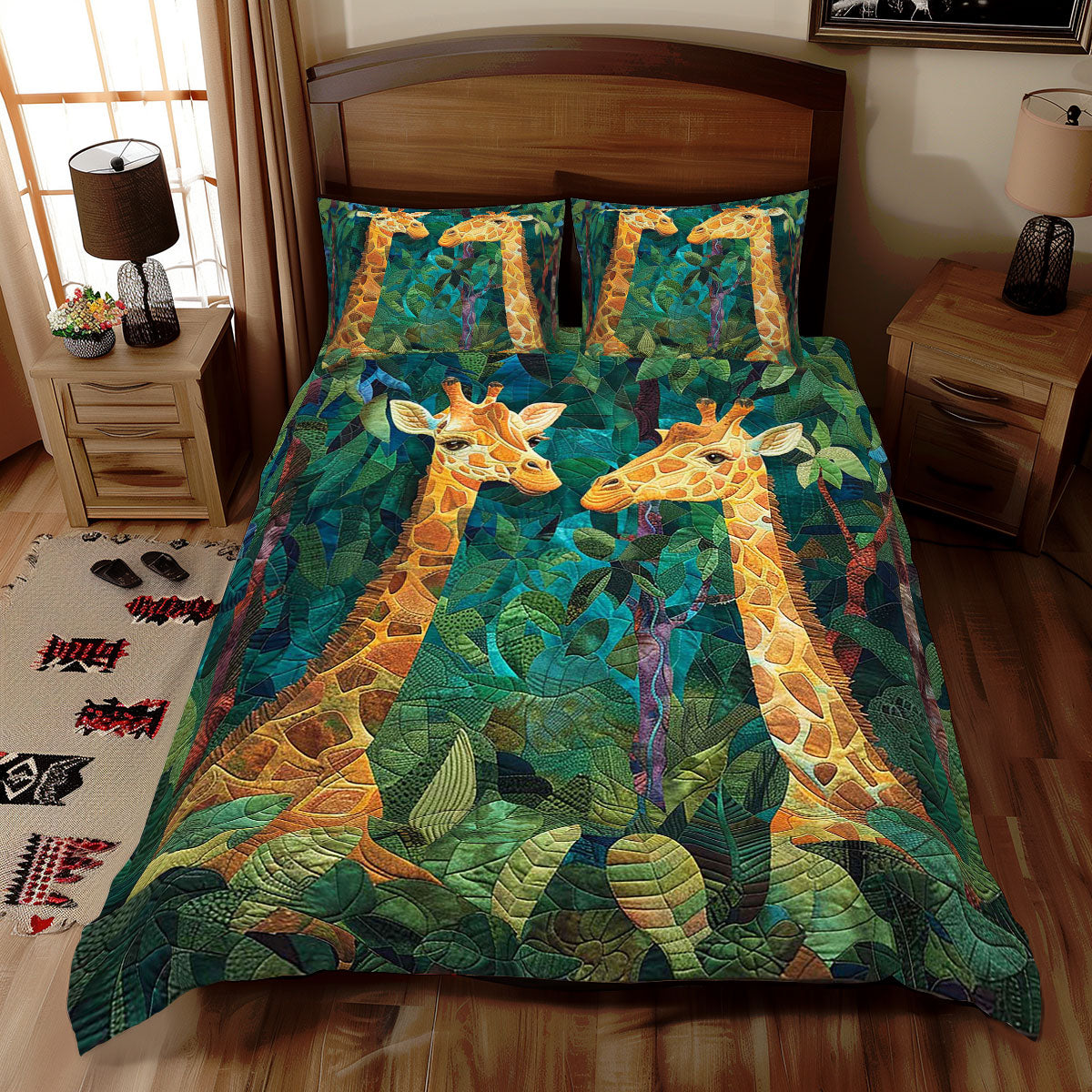 Giraffe Couple WJ1009029CL Duvet Cover Set