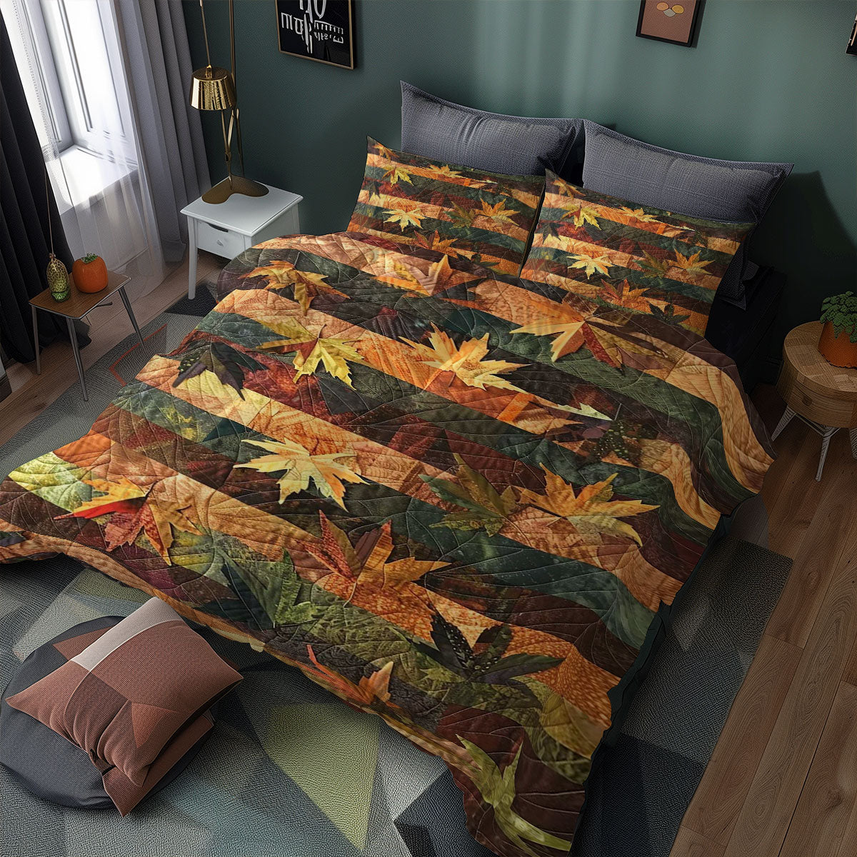 Maple Leaves WJ1007021CL Duvet Cover Set